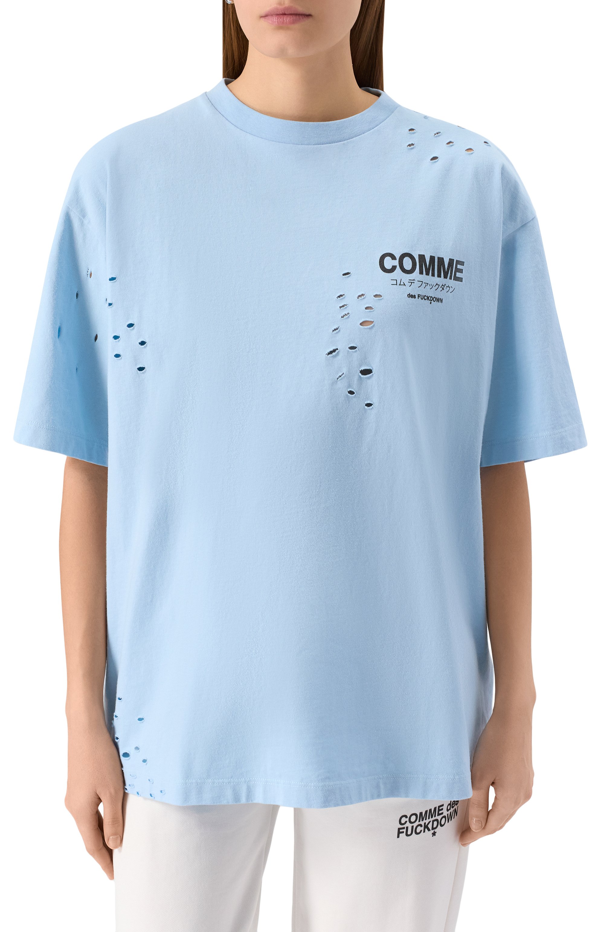 Хлопковая футболка COMME DES FUCKDOWN, арт. CFABW01310, фото 3