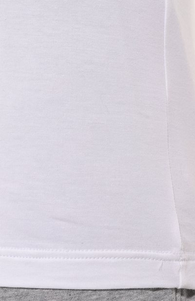 Хлопковая майка HANRO белого цвета по цене 8790 руб., арт. 073087., фото 5 Хлопковая майка HANRO, арт. 073087., фото 5
