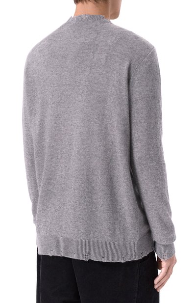 Джемпер из шерсти и вискозы NEVER ENOUGH серого цвета по цене 32800 руб., арт. MKN080, фото 4 Джемпер из шерсти и вискозы NEVER ENOUGH, арт. MKN080, фото 4