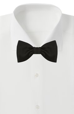 Мужской шелковый галстук-бабочка LANVIN черного цвета, арт. 11504/B0W TIE | Фото 2 (Материал: Текстиль, Шелк; Статус проверки: Проверена категория, Проверено; Нос: Не проставлено; Материал сплава: Проставлено, Проверено)