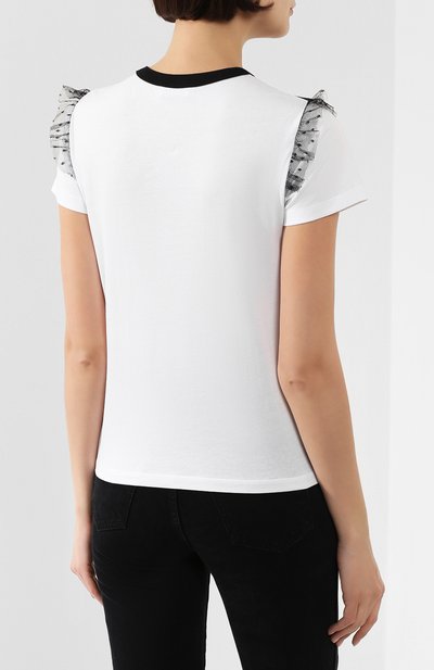 Хлопковая футболка REDVALENTINO, арт. TR3MG05H/4VV, фото 4
