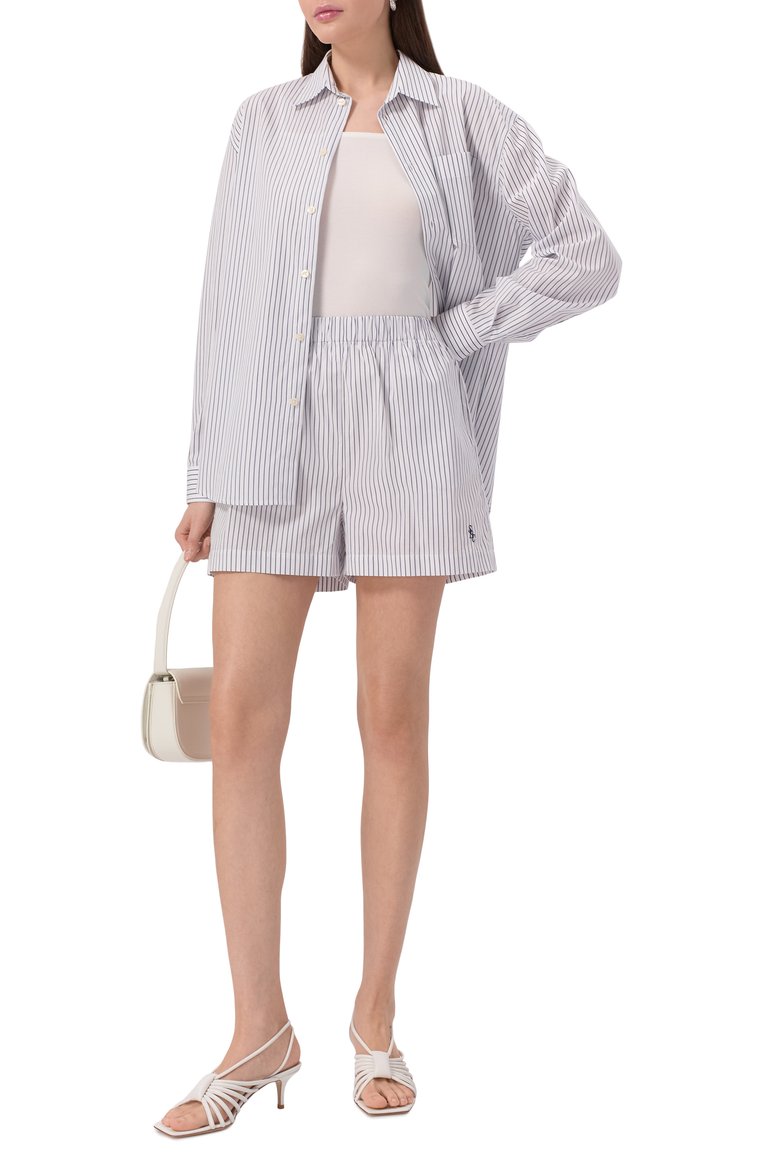 Хлопковая рубашка SPORTY AND RICH, арт. SI006606302ST02, фото 2