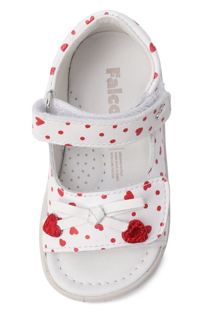 Кожаные сандалии kiffy FALCOTTO белого цвета по цене 11750 руб., арт. 1501155/03, фото 4 Кожаные сандалии kiffy FALCOTTO, арт. 1501155/03, фото 4
