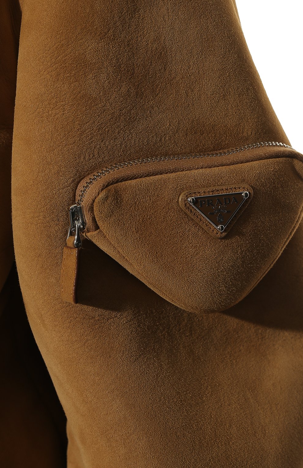 Бомбер из овчины PRADA, арт. 58A086-1ZXR-F036S, фото 5