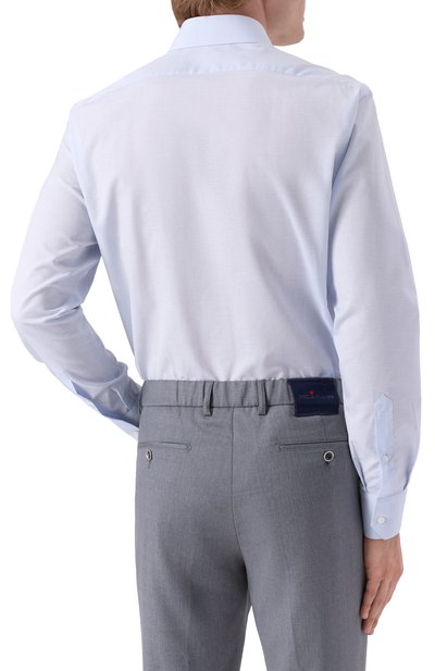 Сорочка из хлопка и льна ZILLI светло-голубого цвета по цене 117500 руб., арт. F0RC01M010204270U, фото 4 Сорочка из хлопка и льна ZILLI, арт. F0RC01M010204270U, фото 4