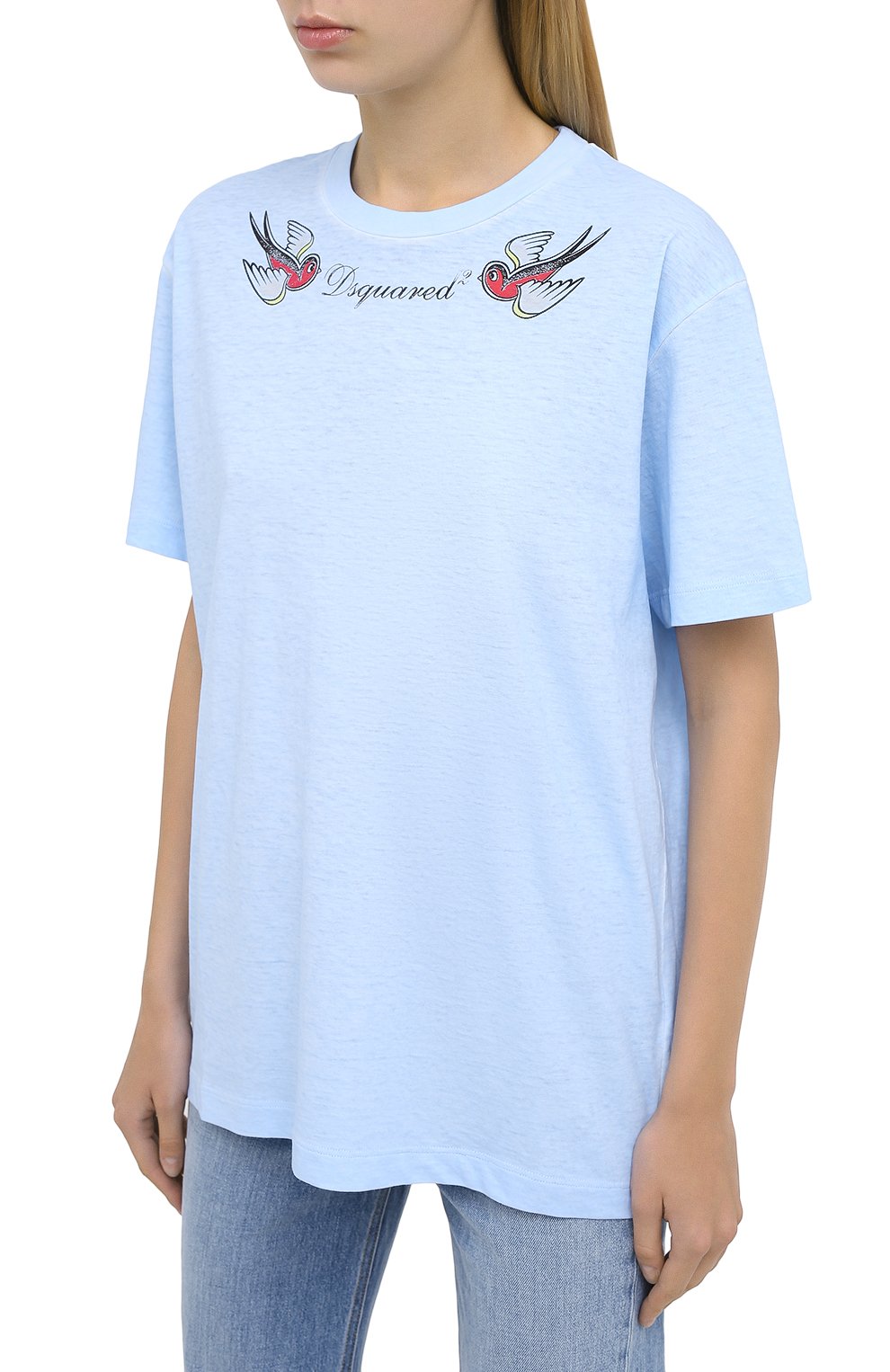 Хлопковая футболка DSQUARED2, арт. S80GC0005/S22507, фото 3