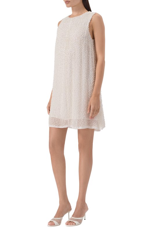 Шелковое платье Albus Lumen AL.RT26.DRESS08/CREME 0N CREMEE Кремовый  AL.RT26.DRESS08/CREME 0N CREMEE Фото 2