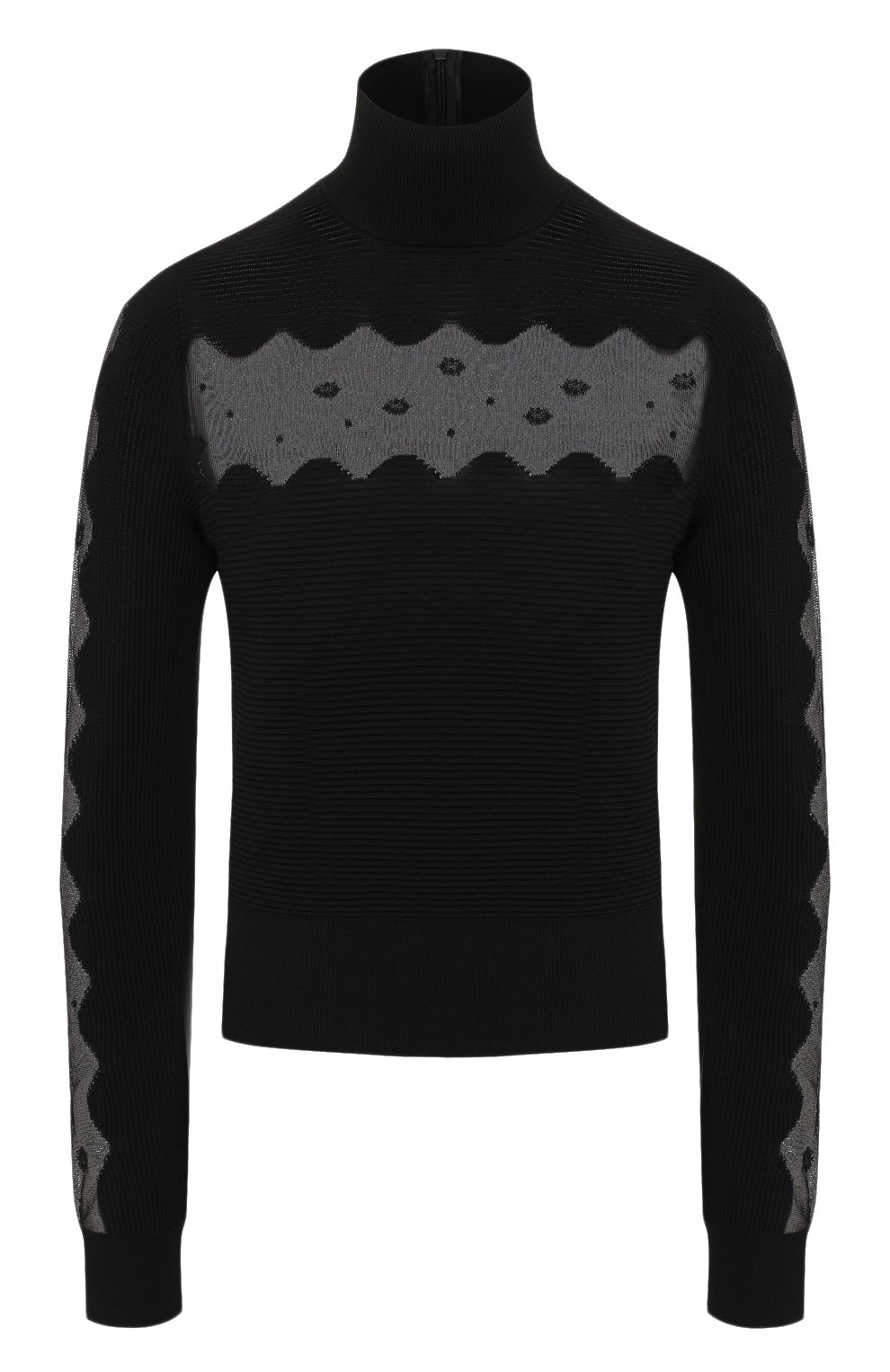 Водолазка из смеси вискозы и шелка ALEXANDER MCQUEEN, арт. 585218/Q1AD7, фото 1
