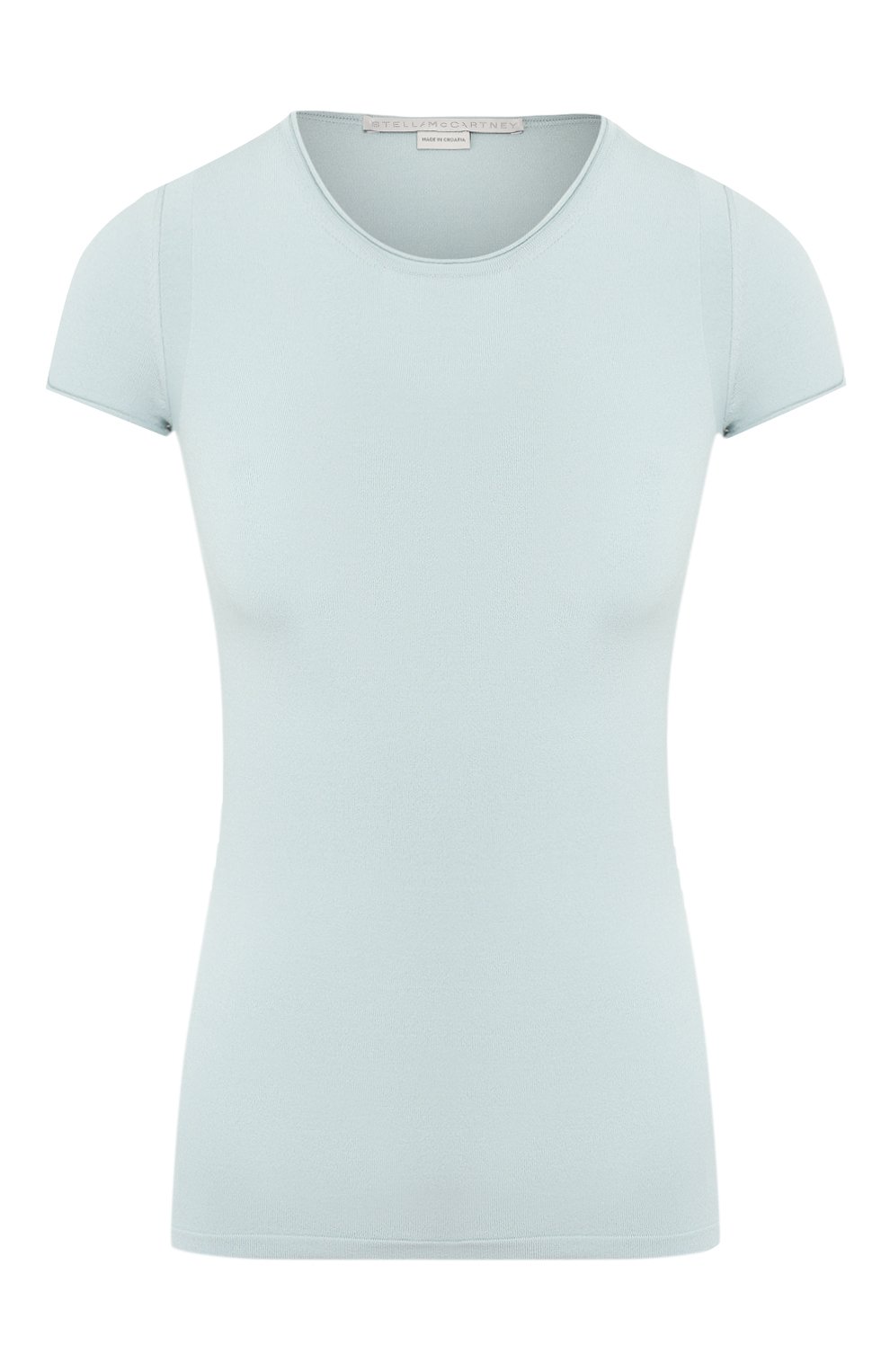 Топ из вискозы STELLA MCCARTNEY голубого цвета по цене 55150 руб., арт. 600041/S2153, фото 1 Топ из вискозы STELLA MCCARTNEY, арт. 600041/S2153, фото 1
