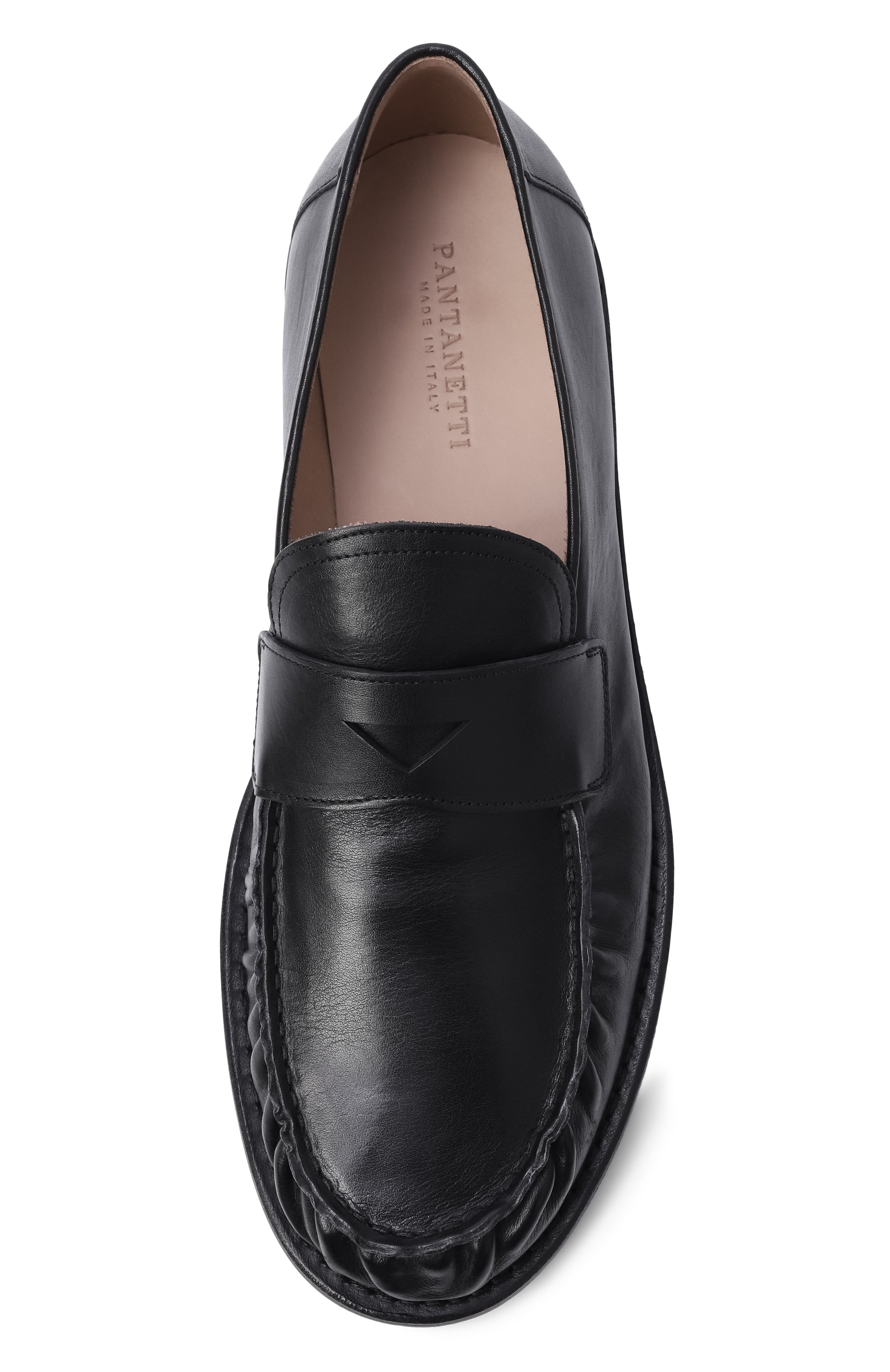 Кожаные пенни-лоферы PANTANETTI черного цвета по цене 59950 руб., арт. 18542F/FLUTH, фото 5 Кожаные пенни-лоферы PANTANETTI, арт. 18542F/FLUTH, фото 5