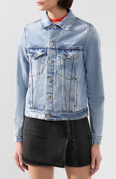 Джинсовая куртка OFF-WHITE, арт. 0WYE012E197730778700, фото 3