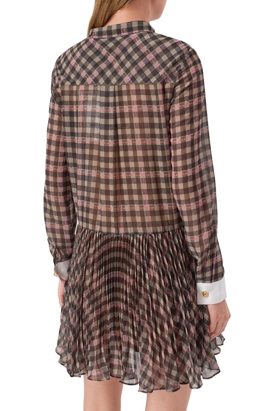 Платье self-portrait AW25071SBR Коричневый  AW25071SBR Фото 4