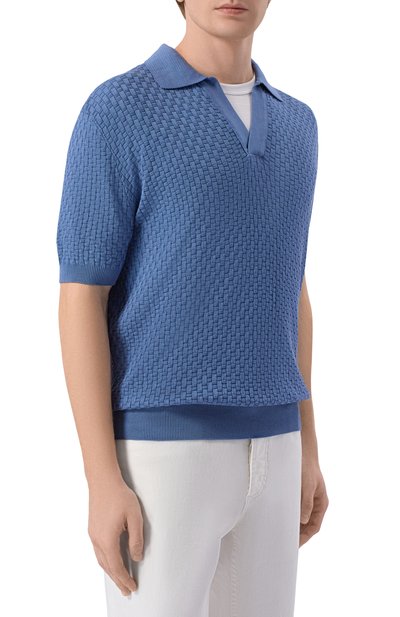 Поло из шелка и хлопка MVST, арт. M26.2PM.K032/Y104 CANESTR0, фото 3