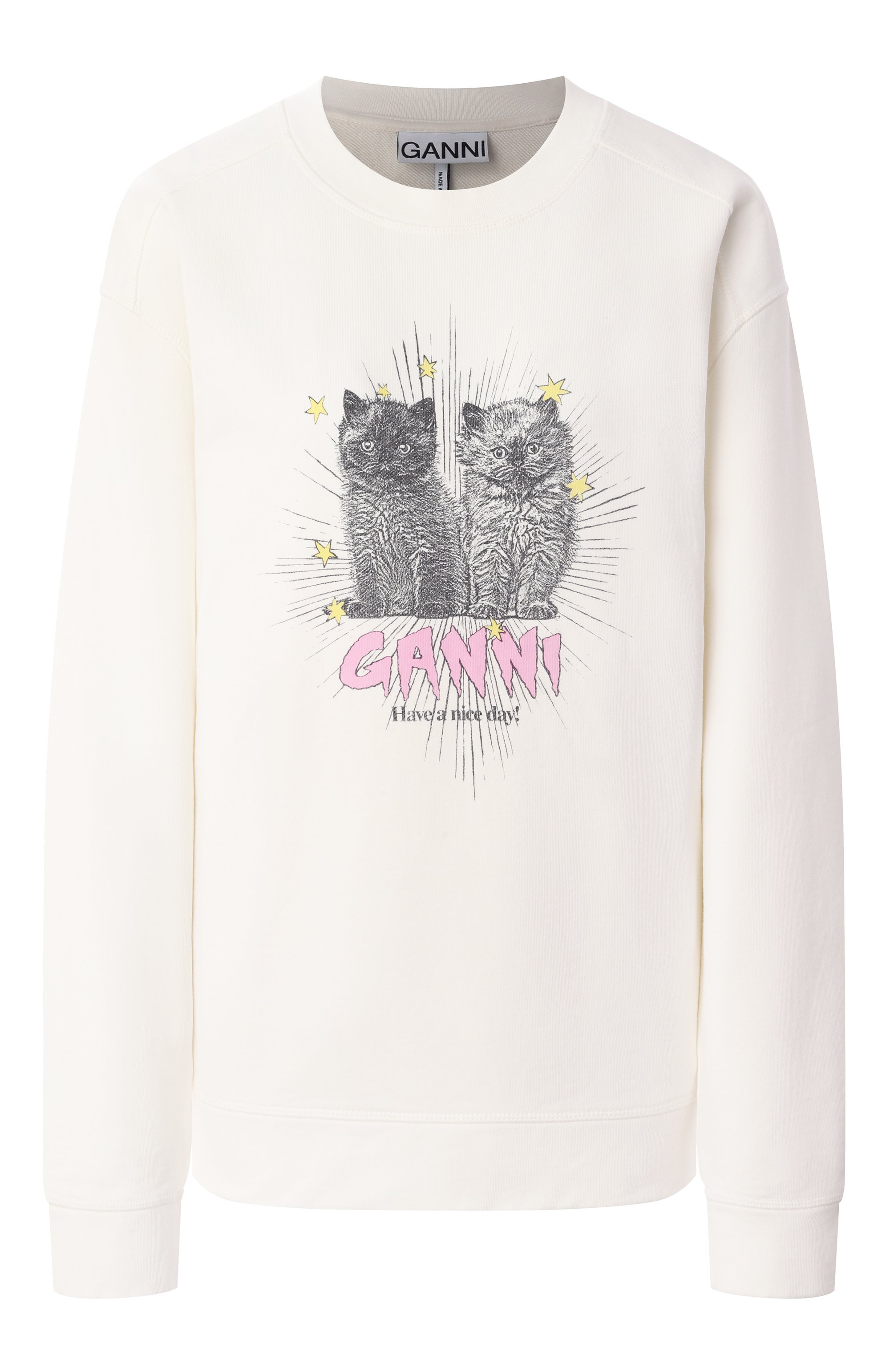 Хлопковый свитшот GANNI, арт. T4163, фото 1