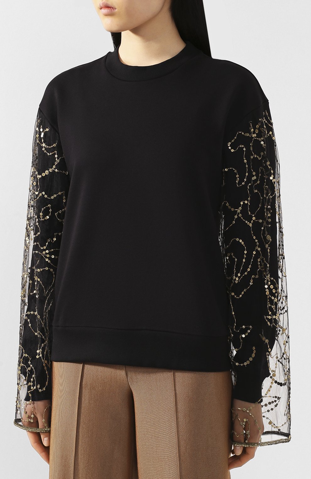 Хлопковый свитшот DRIES VAN NOTEN, арт. 201-11148-9635, фото 3