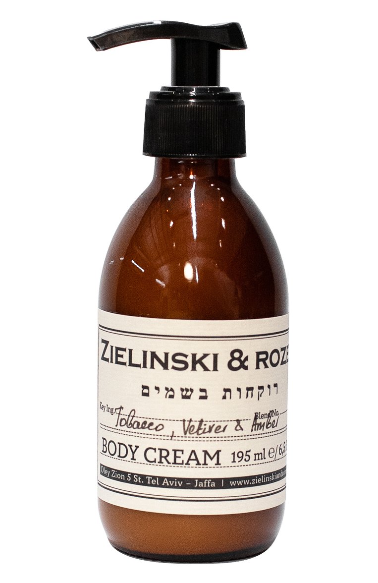 Крем для тела "108" tobacco, vetiver & amber (195ml) ZIELINSKI&ROZEN бесцветного цвета, арт. 7290018419588 | Фото 1 (Тип продукта: Кремы; Назначение: Для тела; Косметика кросс-кт: Уход У; Нос: Не проставлено; Региональные ограничения белый список (Axapta Mercury): Не проставлено)