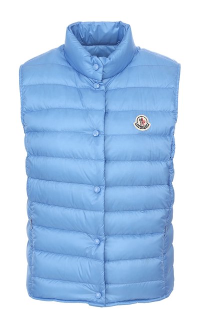 Женский стеганый пуховый жилет с воротником-стойкой MONCLER, арт. C1-093-48303-99-53048