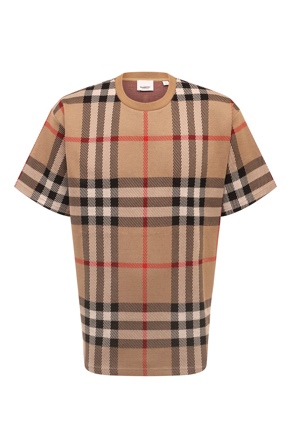 Хлопковая футболка BURBERRY, арт. 8072665, фото 1