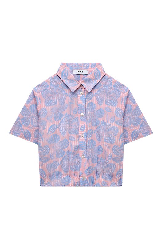 

Хлопковая рубашка MSGM kids, Разноцветный