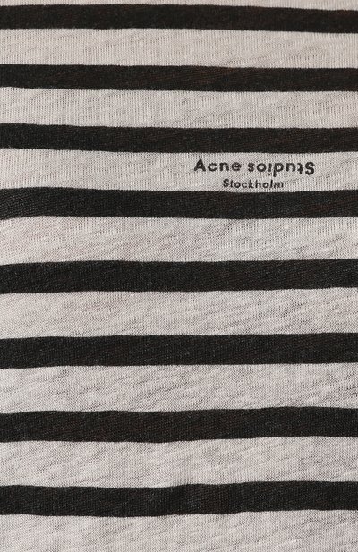 Льняная футболка ACNE STUDIOS, арт. AL0011, фото 5
