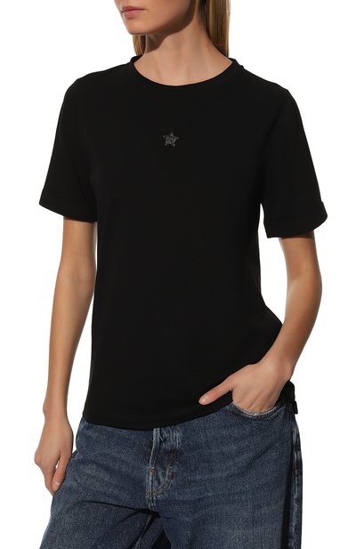 Хлопковая футболка LORENA ANTONIAZZI, арт. A2215TS24A/9999, фото 3