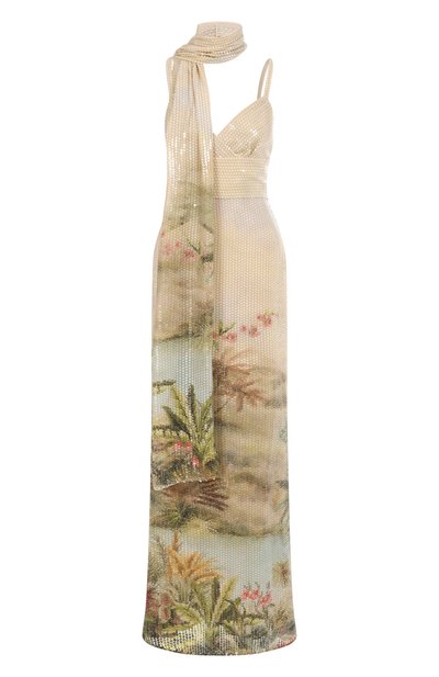 Женское платье с отделкой пайетками ELIE SAAB, арт. D0632PS25_SET