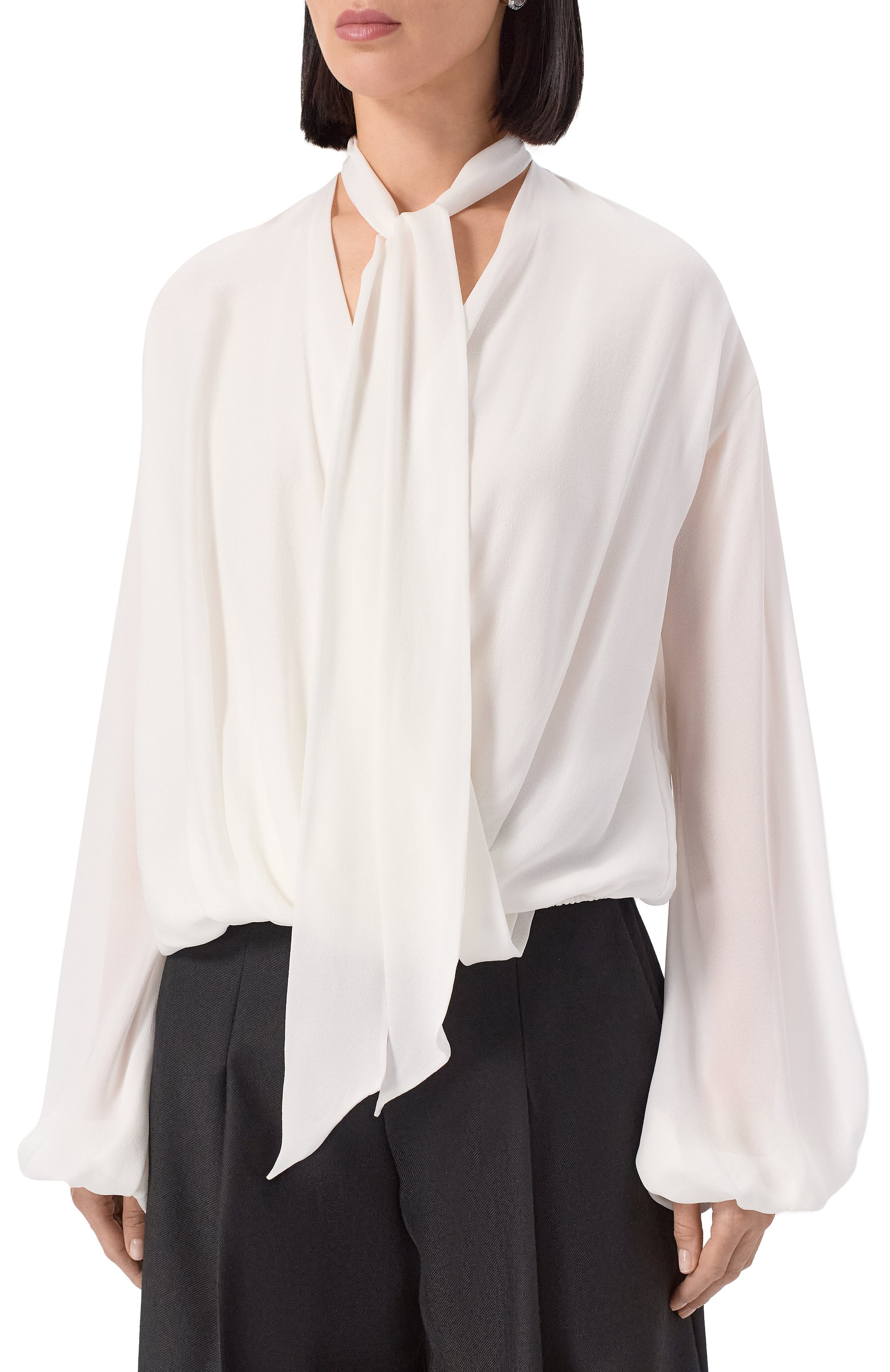 Шелковая блузка GIAMBATTISTA VALLI, арт. 25FWPVCL1104/59SAB, фото 3