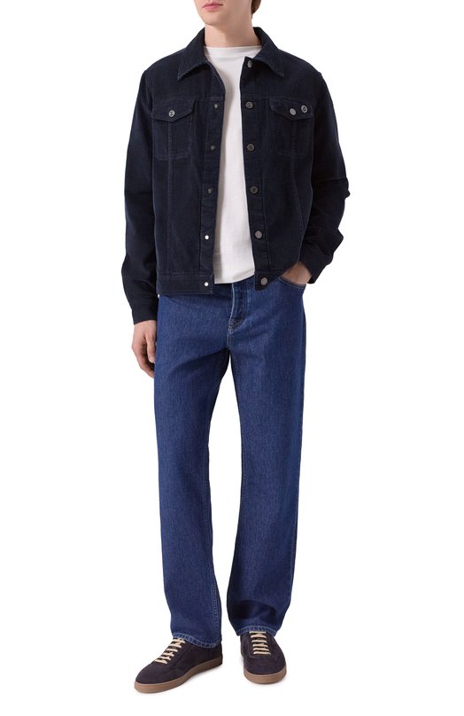 Вельветовая куртка-рубашка Stefano Ricci MFJ5300210/RT15PT Синий  MFJ5300210/RT15PT Фото 2