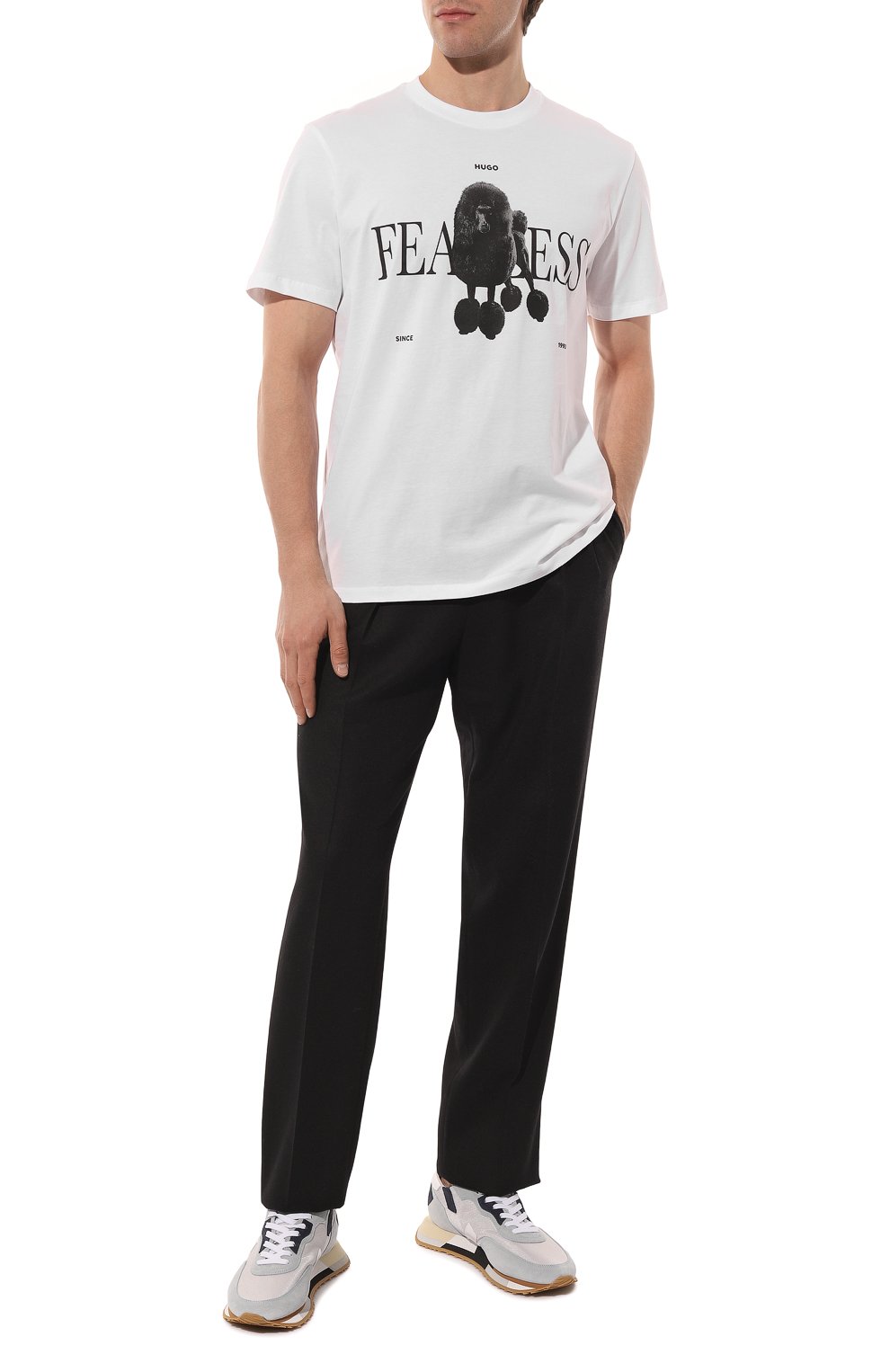 Хлопковая футболка HUGO, арт. 50491814, фото 2