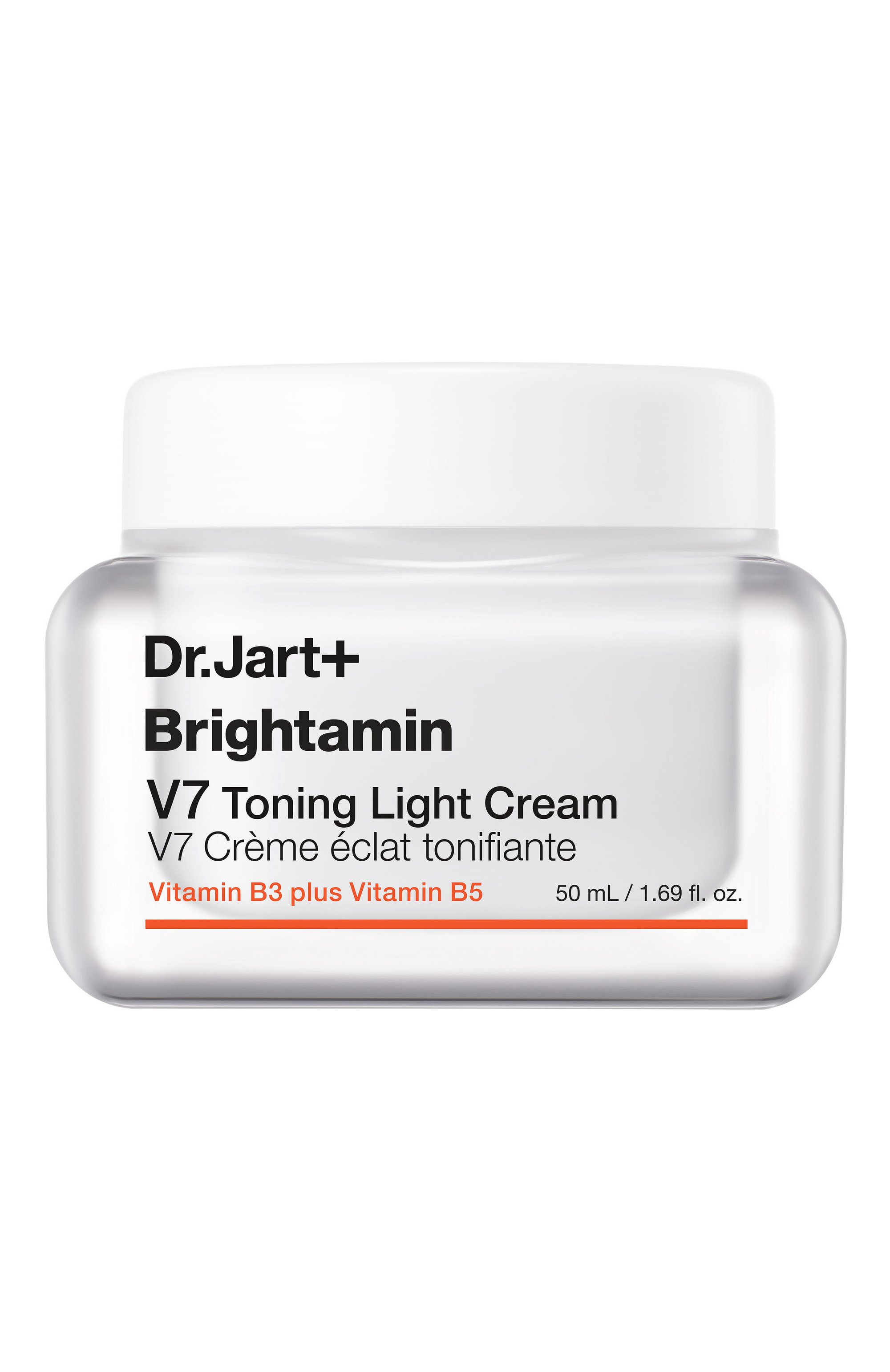 Крем c ниацинамидом и пантенолом для выравнивания тона brightamin toning light cream (50ml) DR.JART+ бесцветного цвета по цене 4600 руб., арт. 8809933611145, фото 1 Крем c ниацинамидом и пантенолом для выравнивания тона brightamin toning light cream (50ml) DR.JART+, арт. 8809933611145, фото 1