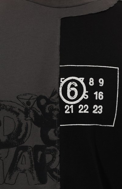 Хлопковая футболка MM6, арт. SH0GC0026/S24311, фото 5