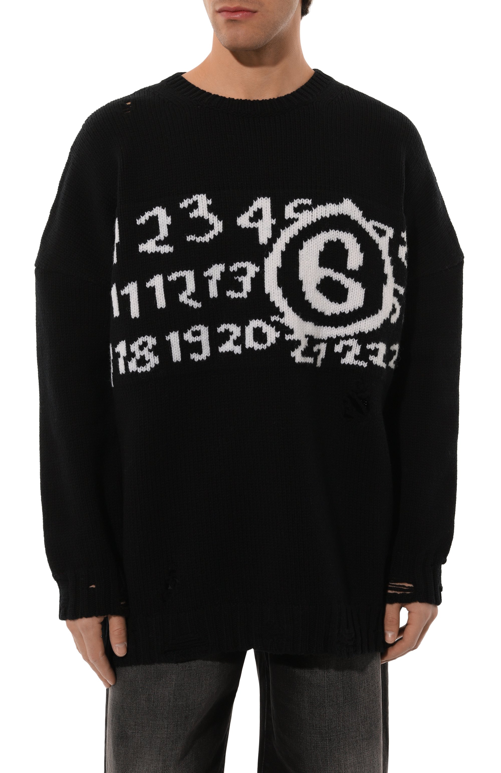 Шерстяной свитер MM6, арт. SH2HL0015/M13074, фото 3