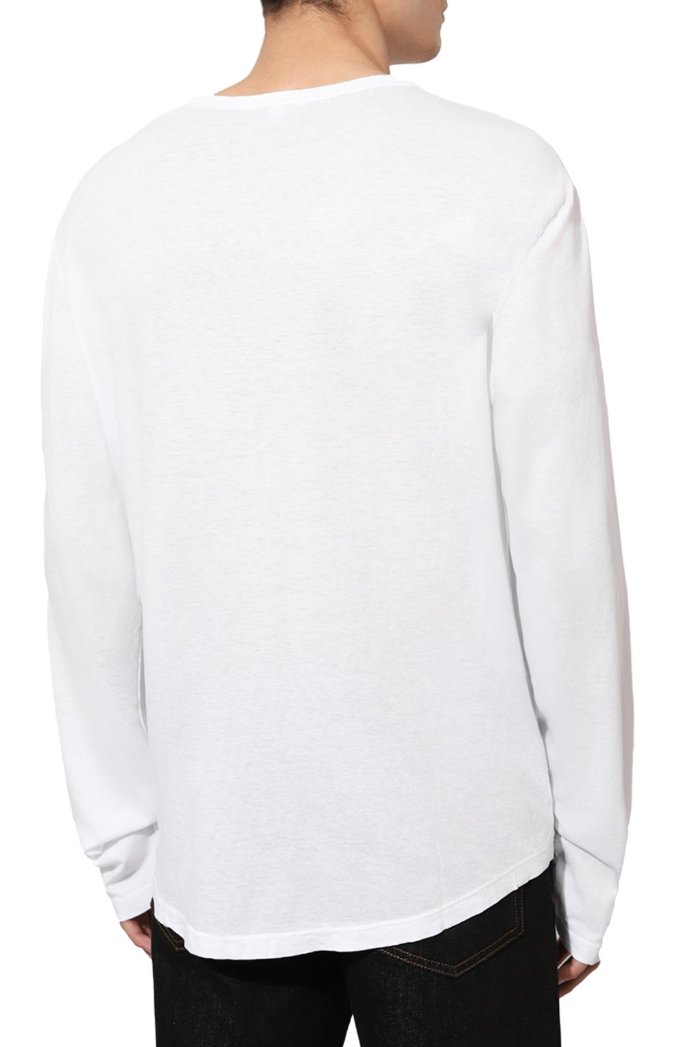 Хлопковый лонгслив JAMES PERSE белого цвета по цене 26850 руб., арт. MKJ3312, фото 4 Хлопковый лонгслив JAMES PERSE, арт. MKJ3312, фото 4