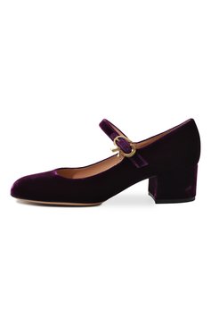 Текстильные туфли mary ribbon GIANVITO ROSSI, арт. G22101.45RIC.VELPURP, фото 1