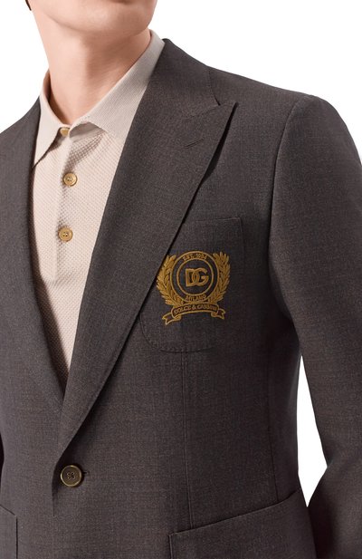 Шерстяной пиджак DOLCE & GABBANA, арт. G2TF4Z/HU2B0, фото 5