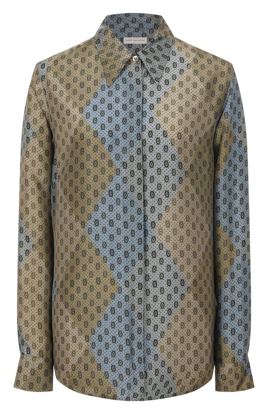 Шелковая рубашка Dries Van Noten 010706-2127-104 Разноцветный 010706-2127-104