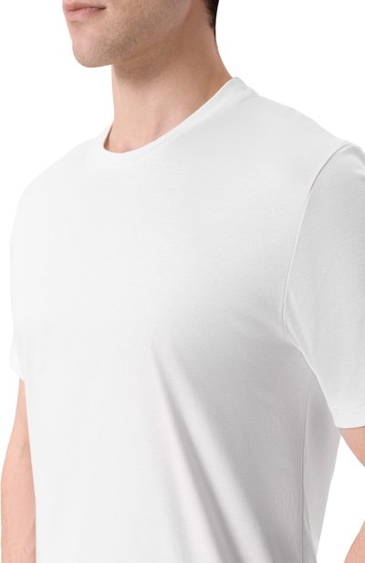 Хлопковая футболка ZIMMERLI белого цвета по цене 21750 руб., арт. 286-1447, фото 5 Хлопковая футболка ZIMMERLI, арт. 286-1447, фото 5