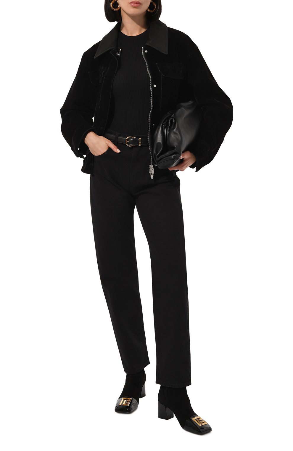 Кожаные ботильоны edna 75 BALMAIN, арт. DN1TE036/LCSV, фото 2