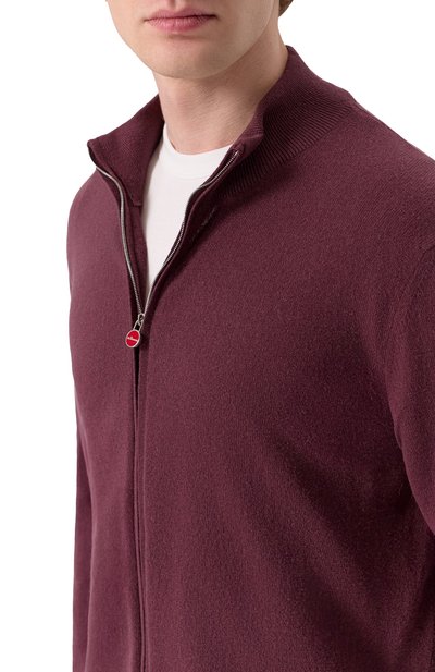 Кашемировый кардиган KITON бордового цвета по цене 270000 руб., арт. UMK1509K340, фото 5 Кашемировый кардиган KITON, арт. UMK1509K340, фото 5