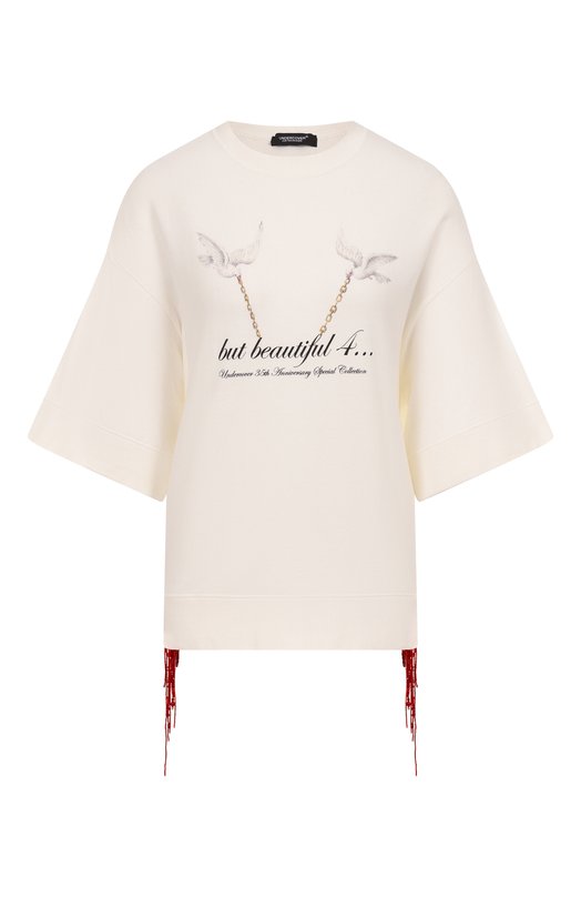 Хлопковый свитшот Undercover UC2E1893-1 Кремовый UC2E1893-1