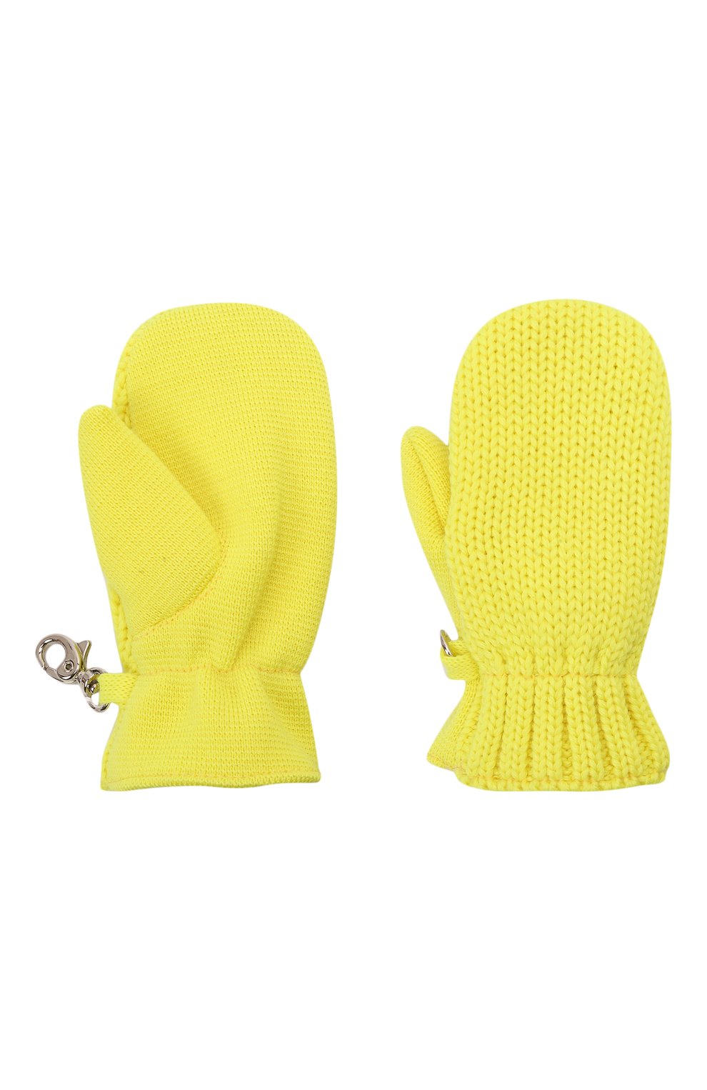 Шерстяные варежки IL TRENINO желтого цвета по цене 8290 руб., арт. 21 4062/18, фото 2 Шерстяные варежки IL TRENINO, арт. 21 4062/18, фото 2