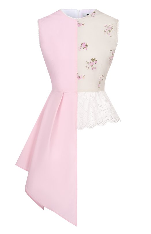 Хлопковый топ MSGM 4041MDT08Y/267157 Разноцветный 4041MDT08Y/267157