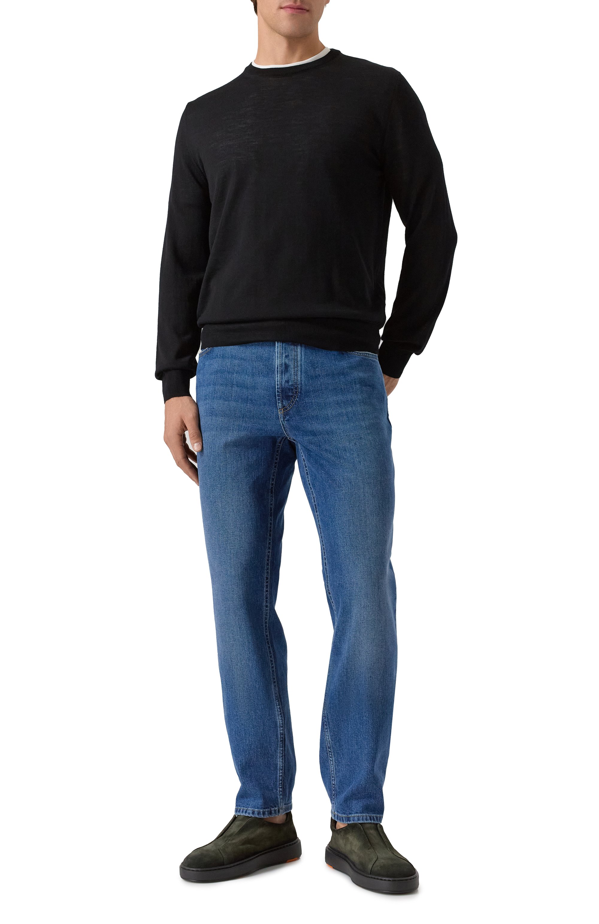 Замшевые кеды cleanic SANTONI, арт. MBCG21995NEATGEL, фото 2