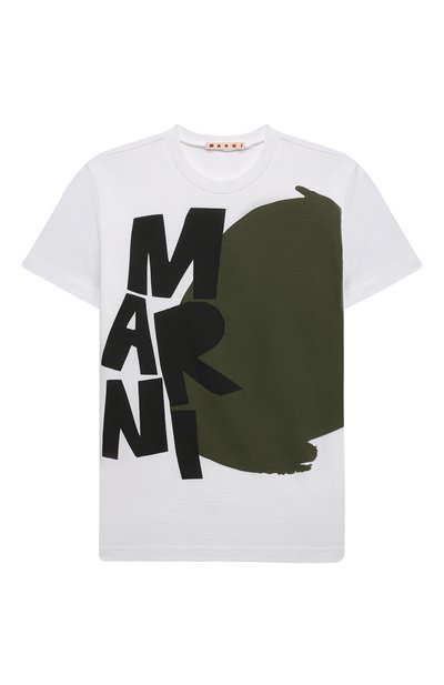 Хлопковая футболка MARNI, арт. M00152-M00H7, фото 1