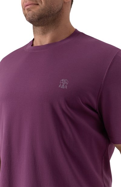 Хлопковая футболка BRUNELLO CUCINELLI, арт. M0B138440, фото 5