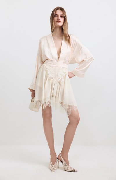 Бюстгальтер из шелка и хлопка DOLCE & GABBANA, арт. 01A01T/0N013, фото 4