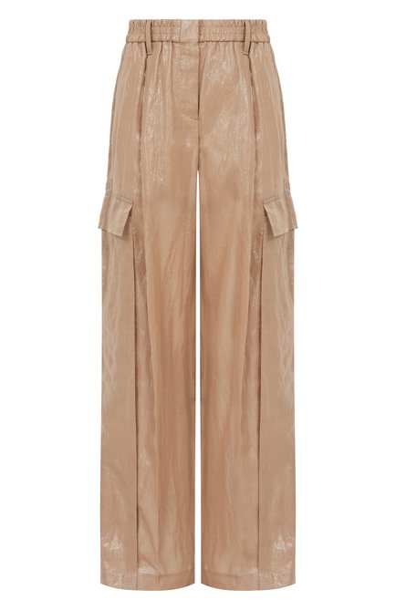 Женские хлопковые брюки-карго BRUNELLO CUCINELLI, арт. MP950P8998