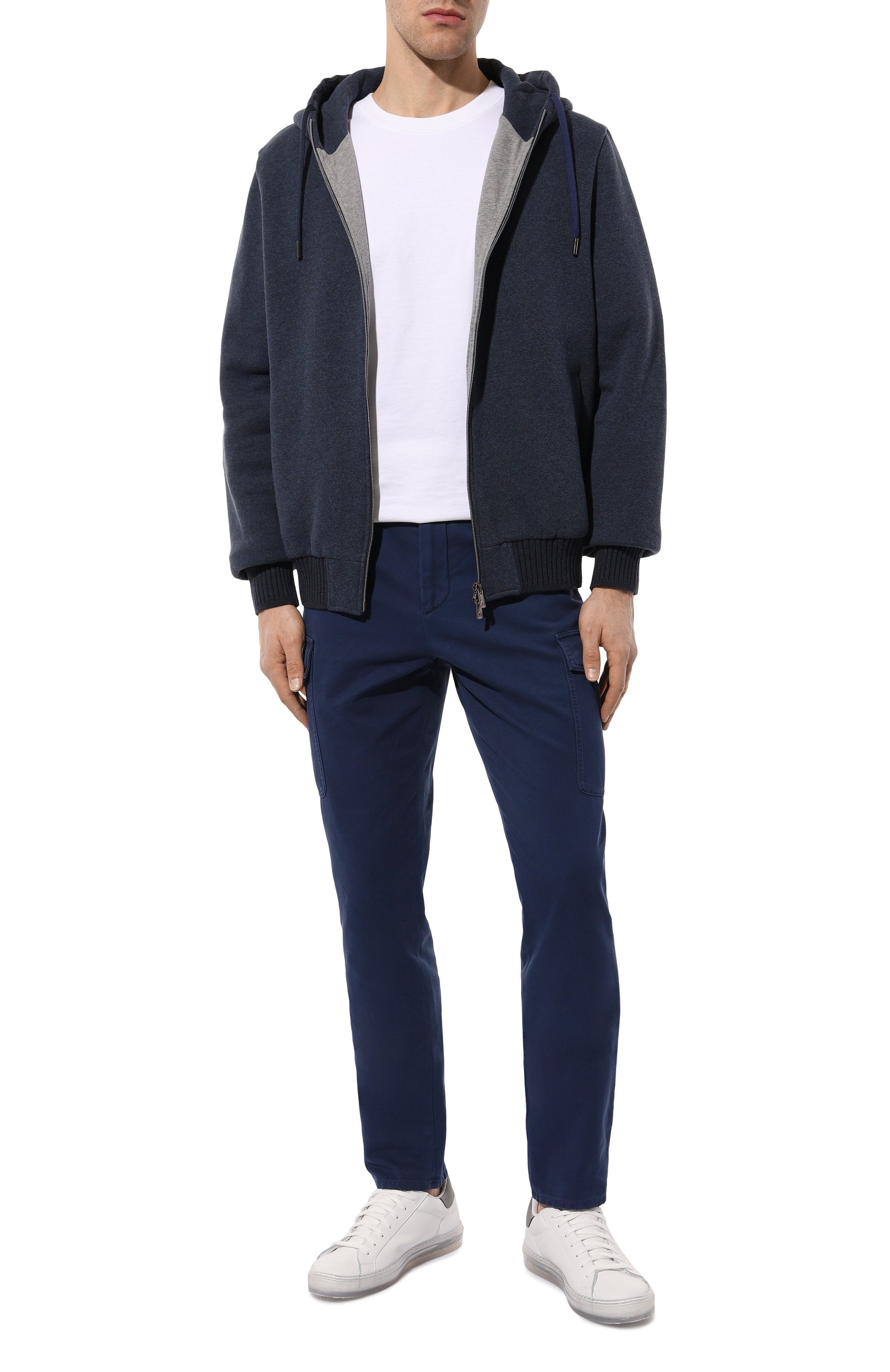 Кожаные кеды KITON, арт. USSA088N00879, фото 2