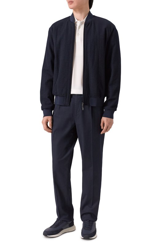 Кожаные кроссовки Vinston BOSS 50557837 Синий  50557837 Фото 2