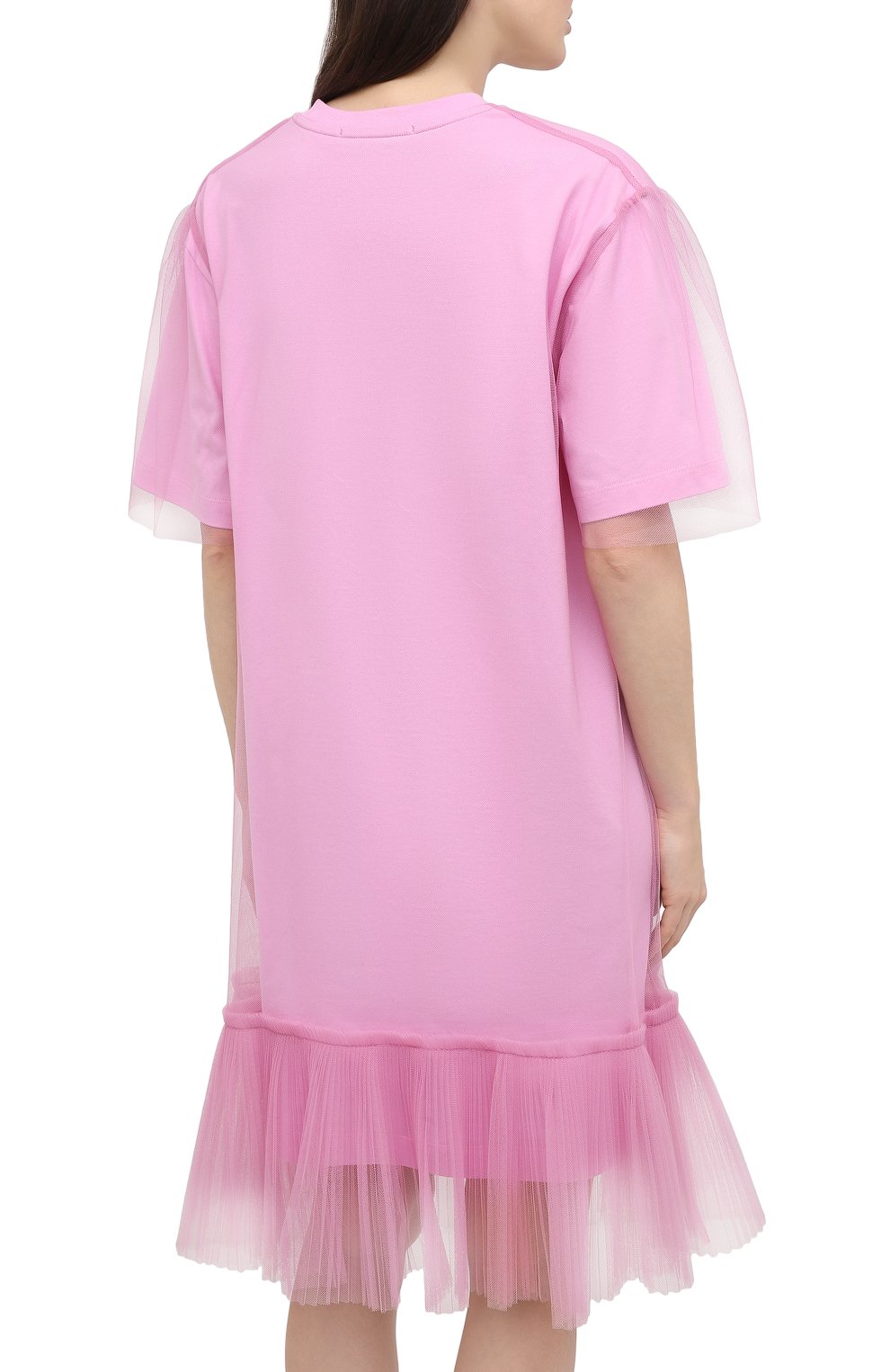 Хлопковое платье MSGM светло-розового цвета по цене 34200 руб., арт. 3041MDA66 217298, фото 4 Хлопковое платье MSGM, арт. 3041MDA66 217298, фото 4